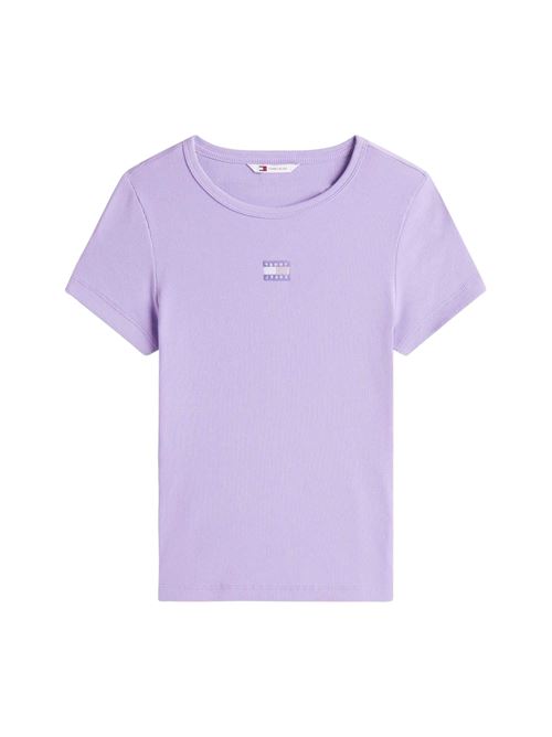 T-shirt viola in cotone Tommy Jeans | DW0DW17881W0E